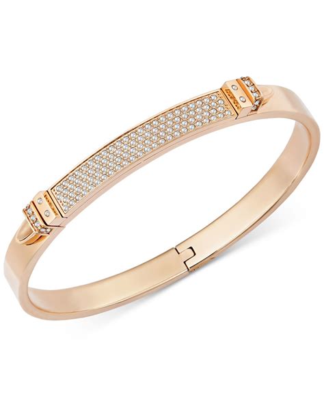 swarovski rose gold bangle